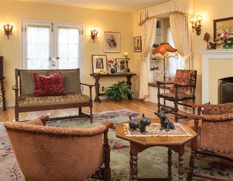 1920s tudor living room.